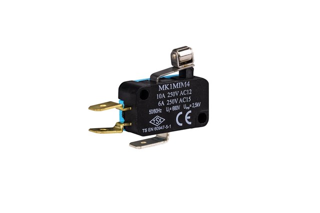 Metal Kısa Kollu Makaralı 1CO MK1 Serisi Mikro Switch